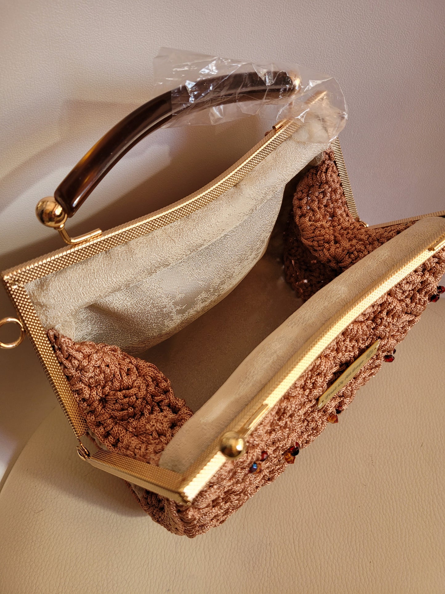 Pochette luxury sand