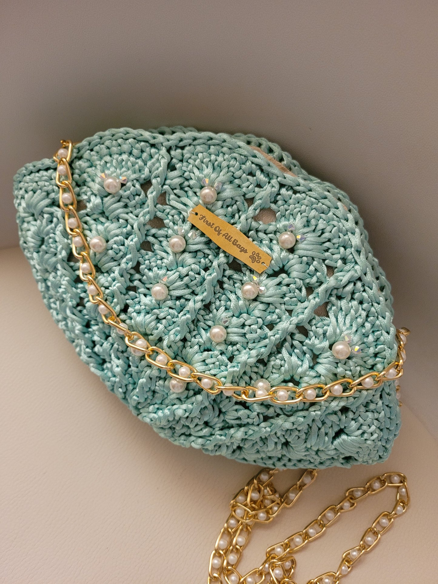 Pochette acquamarina