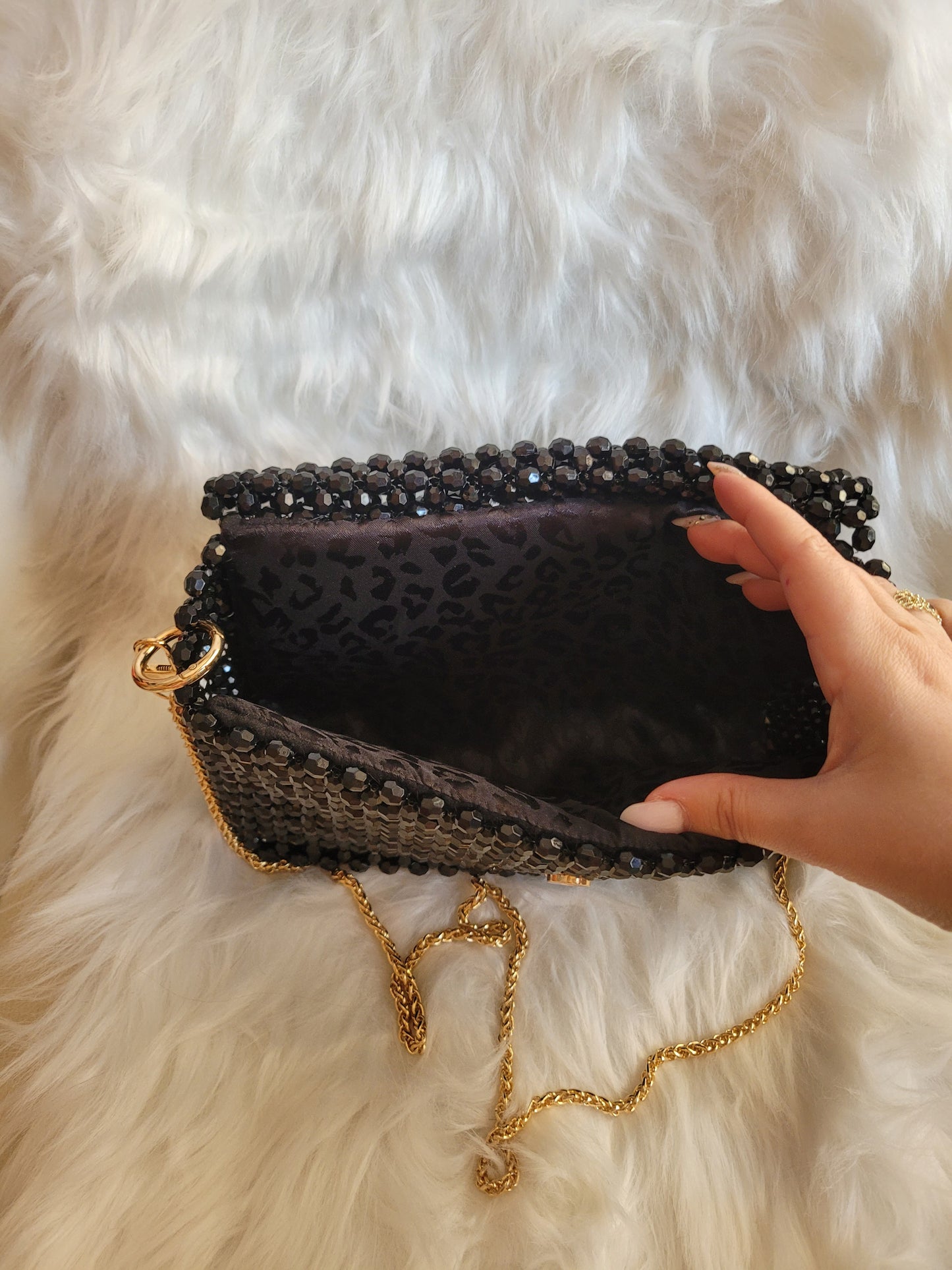 Pochette perla nera