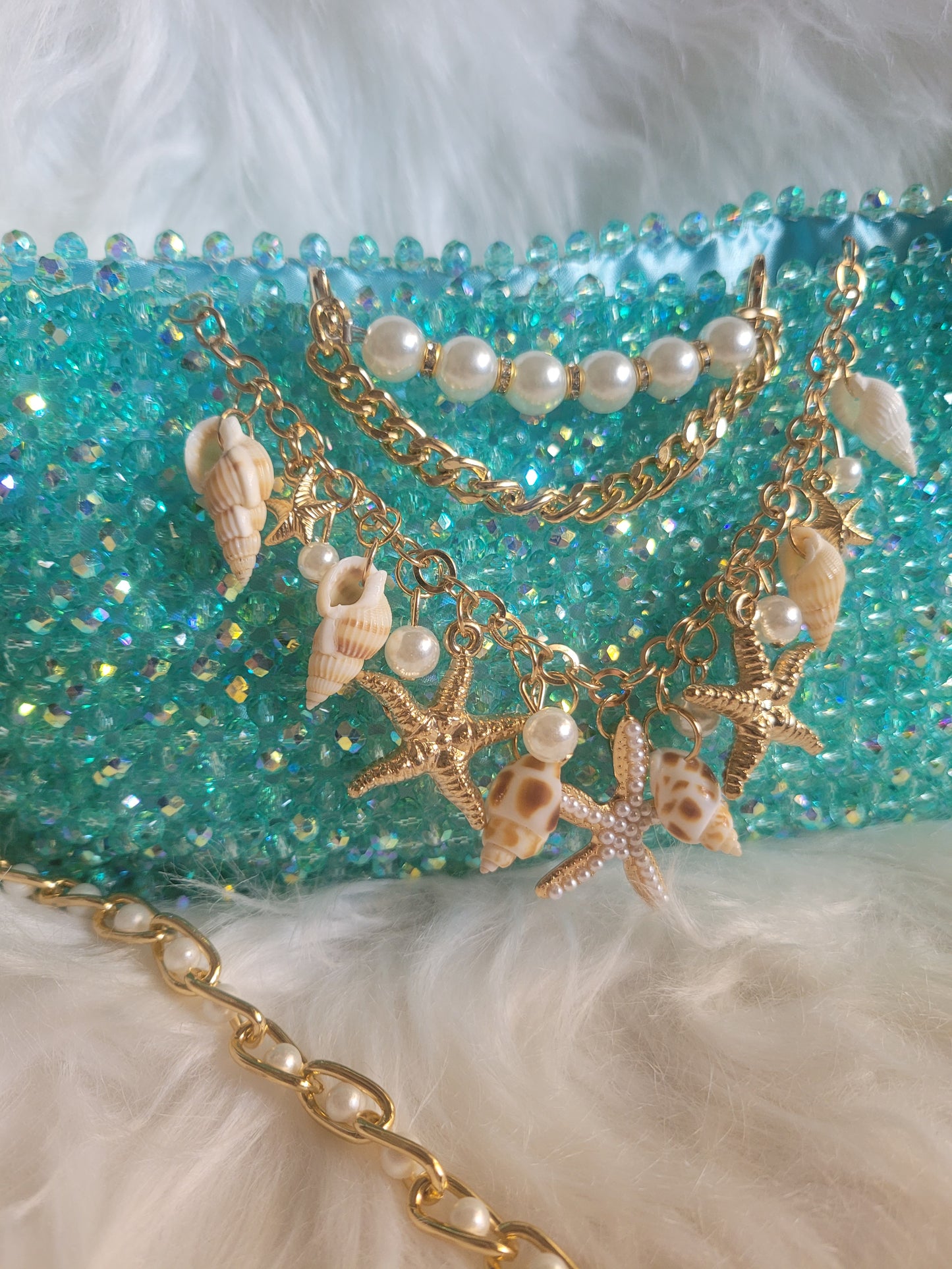 Coral bag tiffany