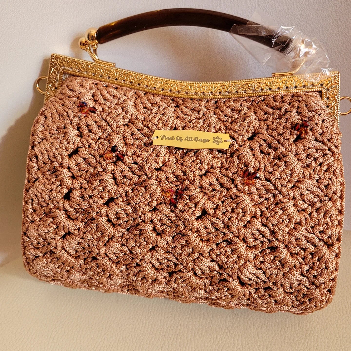 Pochette luxury sand