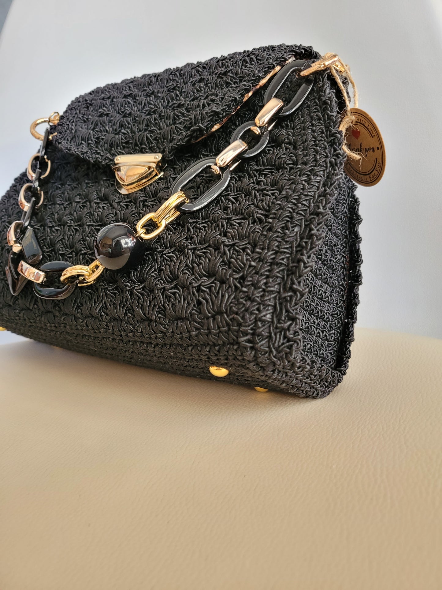 Luxury noir bag