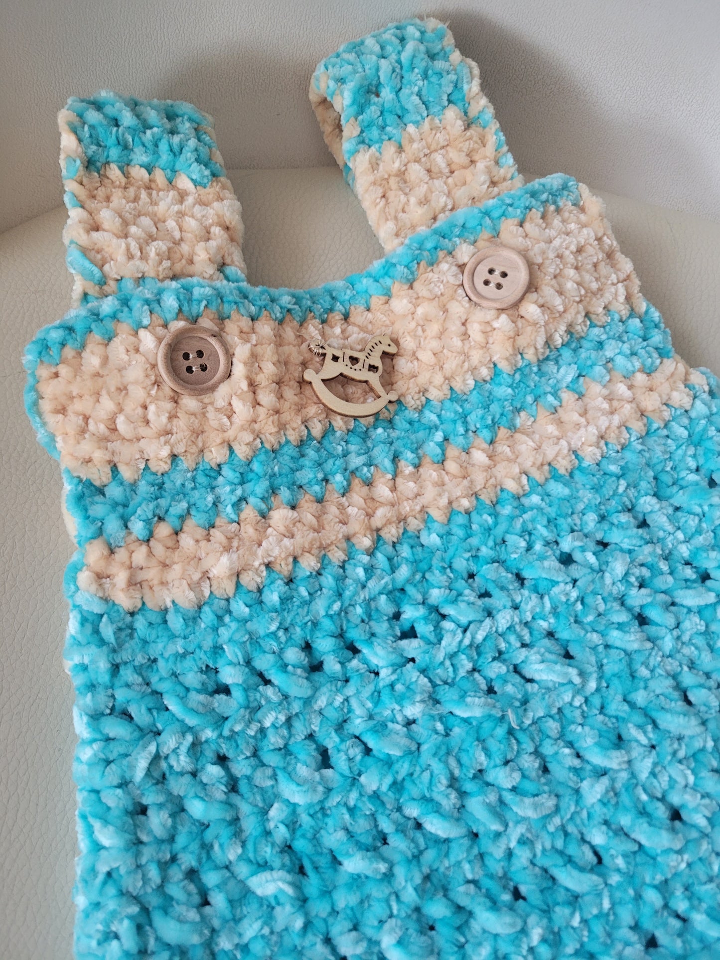 Baby boy Salopette ciniglia