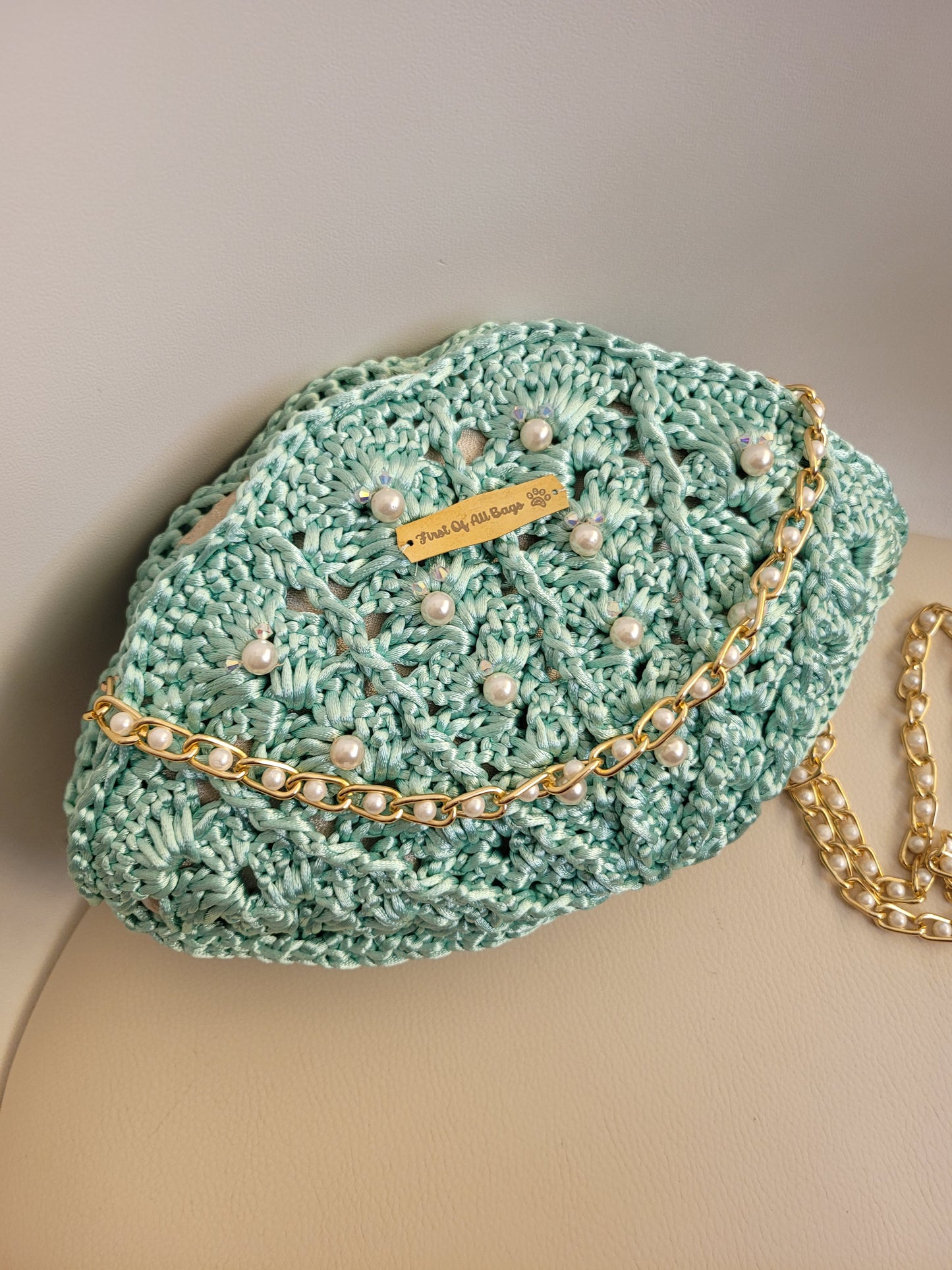 Pochette acquamarina