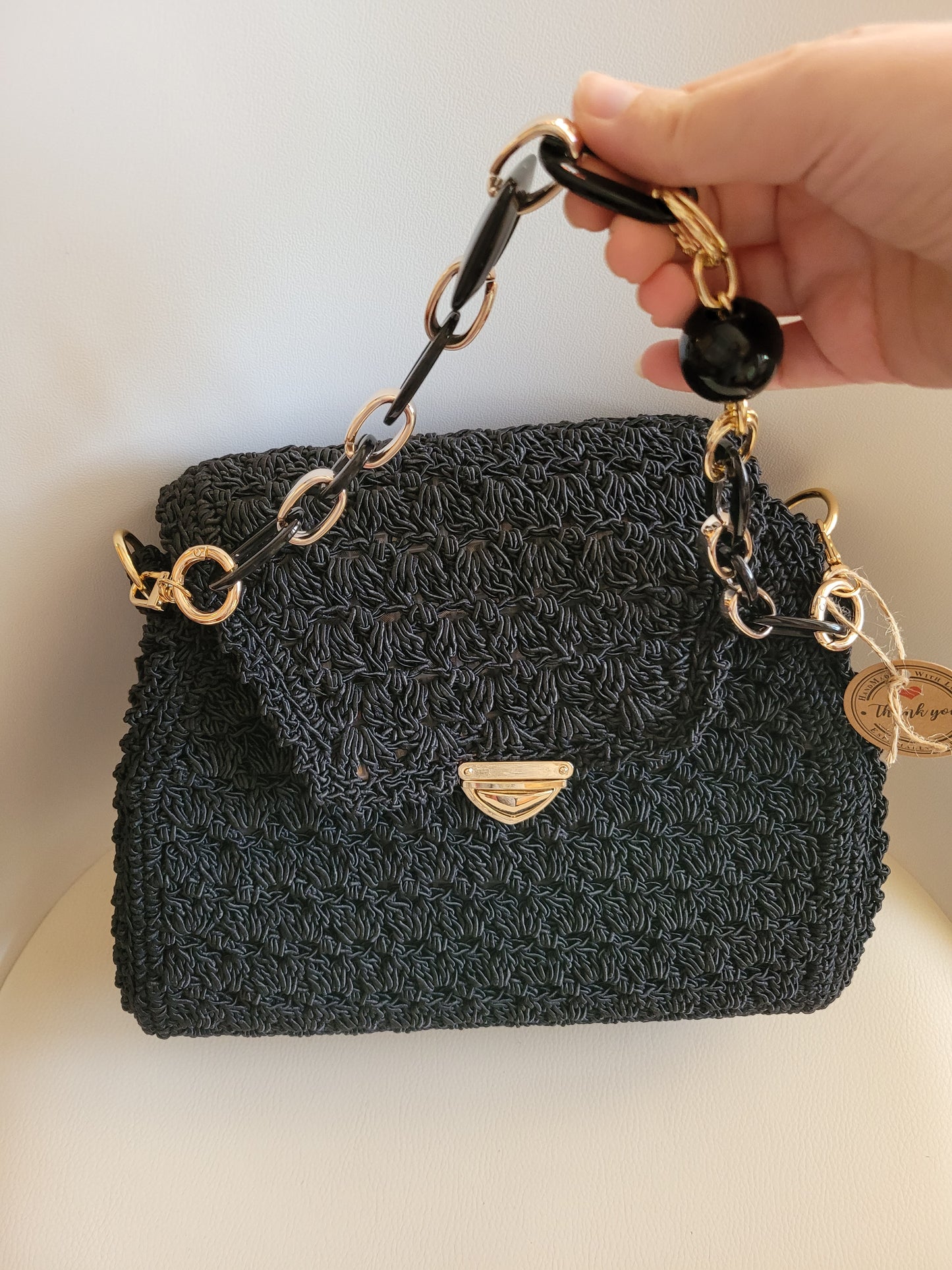 Luxury noir bag