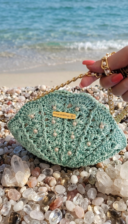 Pochette acquamarina