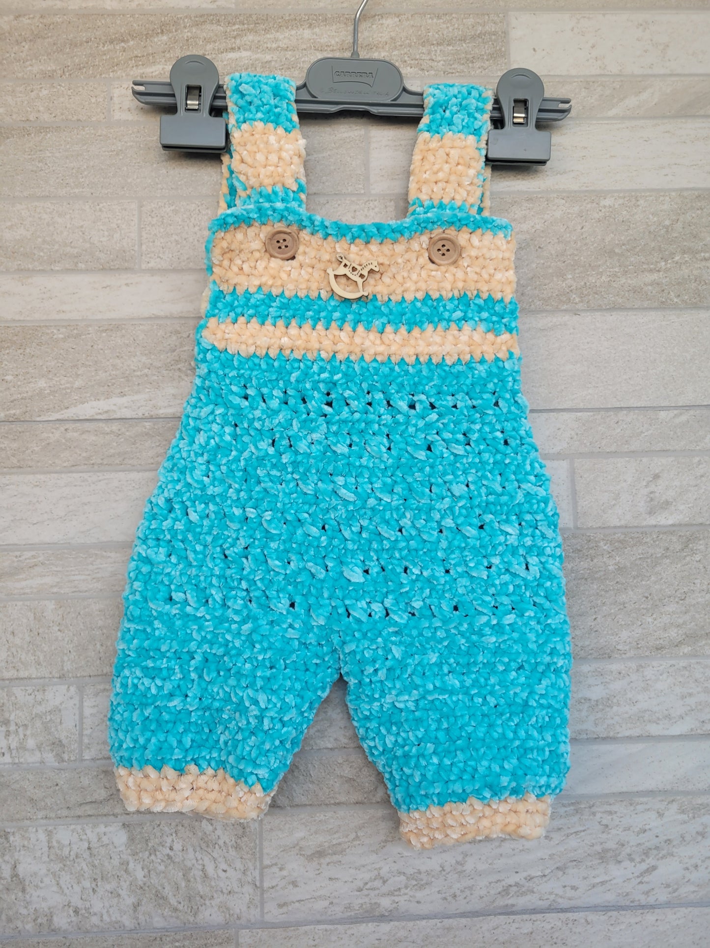 Baby boy Salopette ciniglia