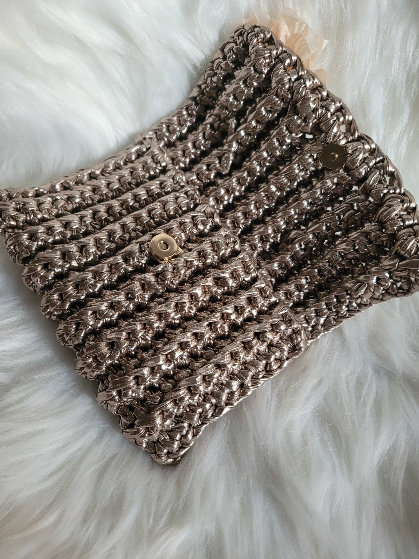Pochette bronze flower