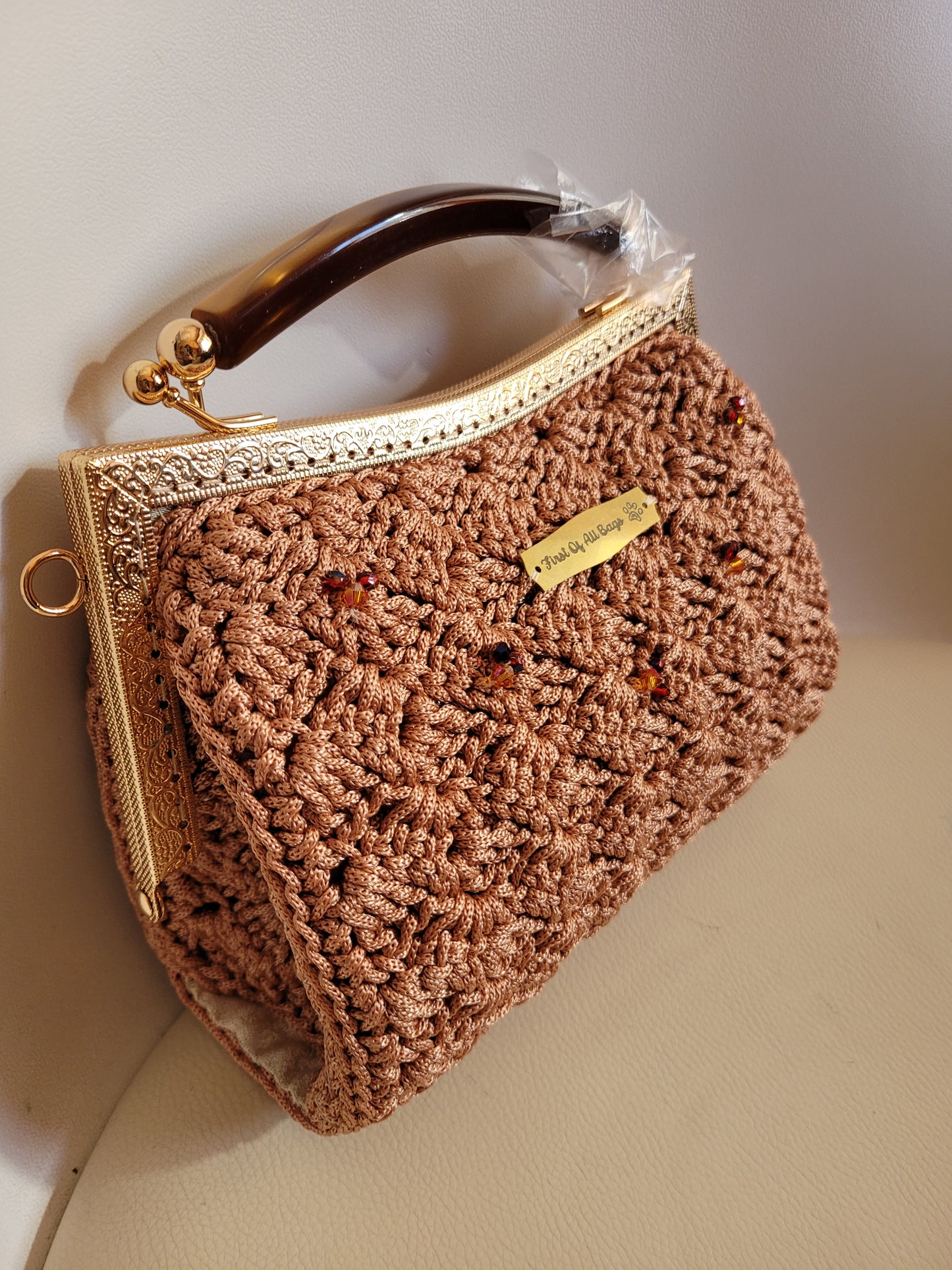 Pochette luxury sand