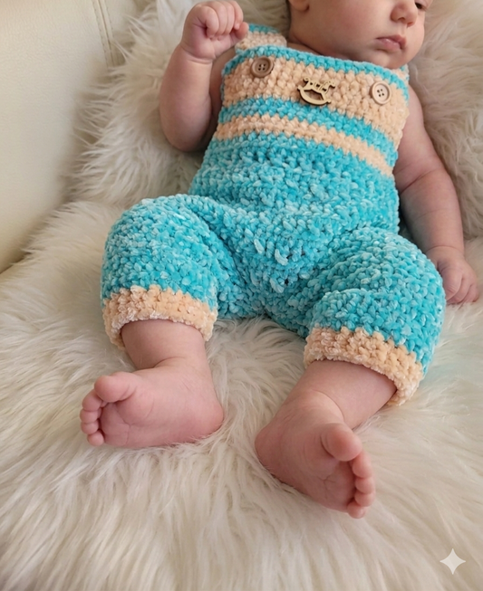 Baby boy Salopette ciniglia